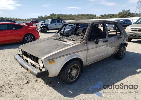 1978 Volkswagen Rabbit из США, поврежденный, VIN 1783383835